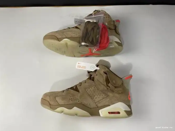 80% Off Sale British Air 6 DH0690-200 Khaki Retro Jordan Scott Travis 0605
